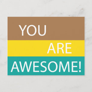 You are awesome postcard