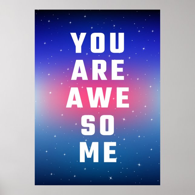 You are awesome poster (Front)