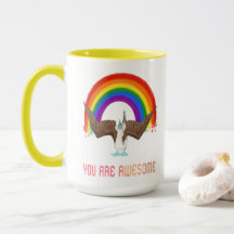 You Are Awesome Rainbow Bird
