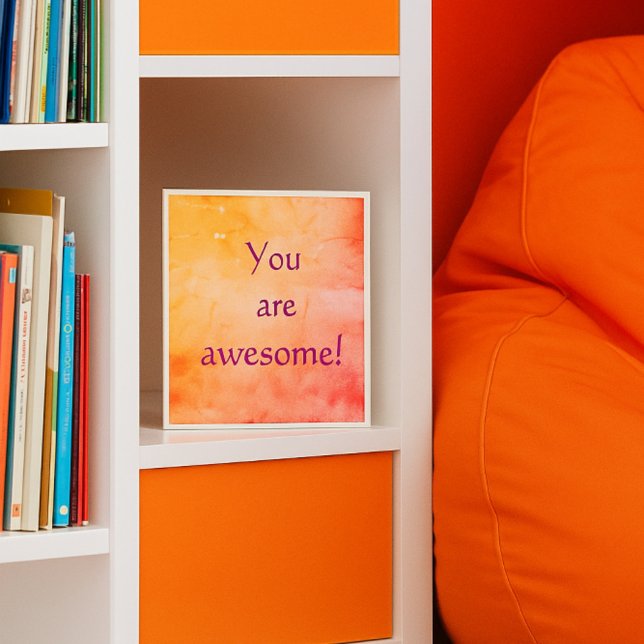 You Are Awesome! Watercolor  Magnet (Creator Uploaded)
