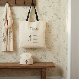 You are beautiful cross personalised tote bag