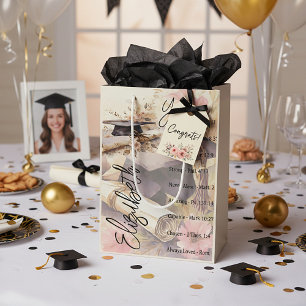 You are beautiful graduation personalised  medium gift bag