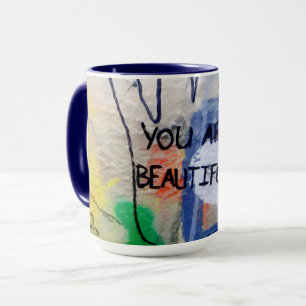 You Are Beautiful Graffiti Mug