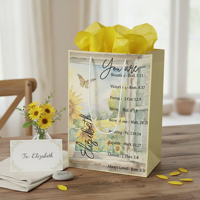 You are beautiful personalised Fleece Blanket Medium Gift Bag (Creator Uploaded)