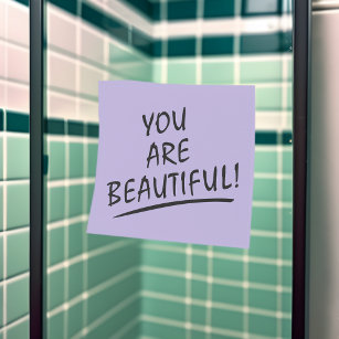 You Are Beautiful Positive Post-it Notes
