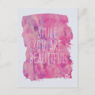 You Are Beautiful Postcard