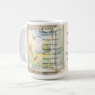 You are: Beautiful, scriptures personalised Coffee Mug