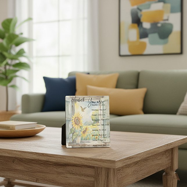 You are: Beautiful, scriptures personalised Plaque (Creator Uploaded)