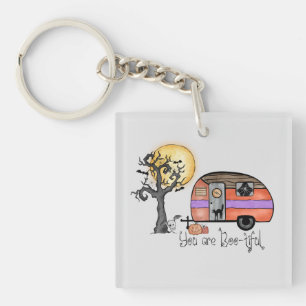 You Are Boo-tiful – Camper Van with Spooky Tree Key Ring