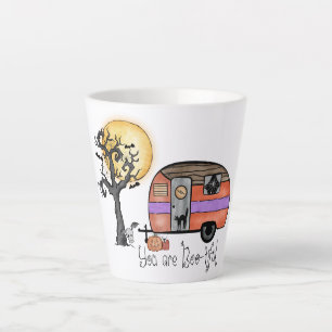 You Are Boo-tiful – Camper Van with Spooky Tree Latte Mug