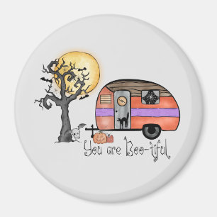 You Are Boo-tiful – Camper Van with Spooky Tree Magnet