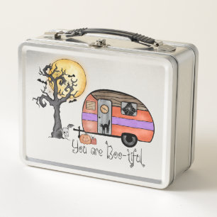 You Are Boo-tiful – Camper Van with Spooky Tree Metal Lunch Box