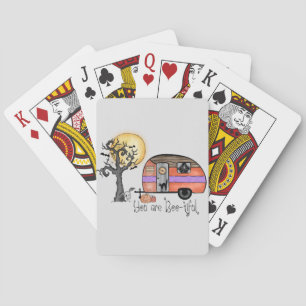 You Are Boo-tiful – Camper Van with Spooky Tree Playing Cards