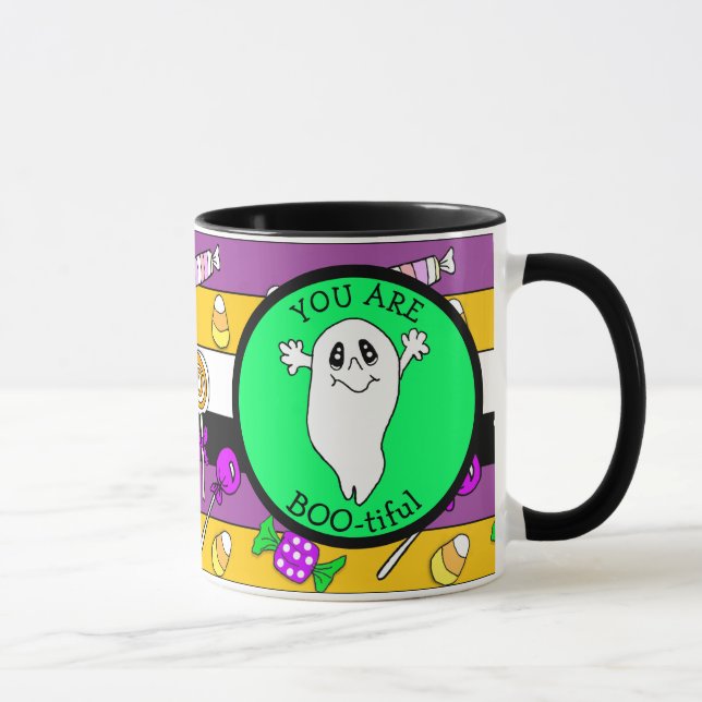 You are Boo-tiful, Ghost Pun, Halloween Mug (Right)