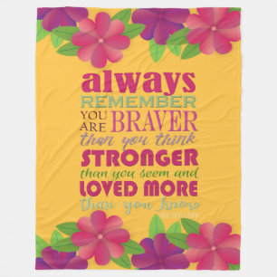 You are Brave Fleece Blanket