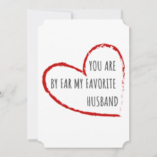You Are By Far My Favourite Husband – Funny Design Holiday Card