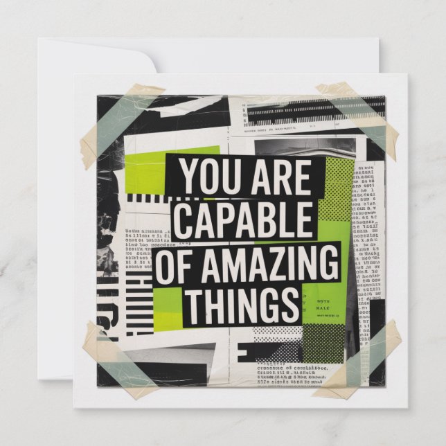 You Are Capable Of Amazing Things Card (Front)