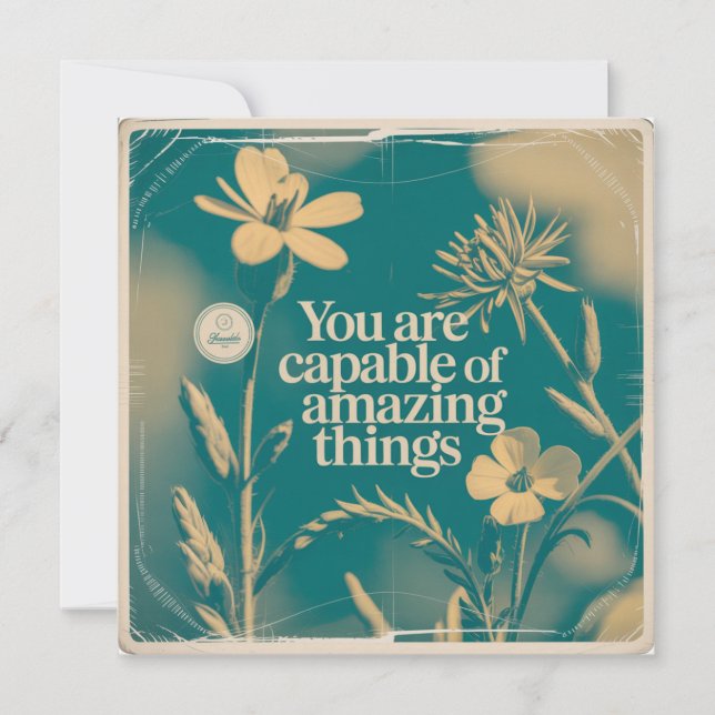You Are Capable Of Amazing Things Card (Front)