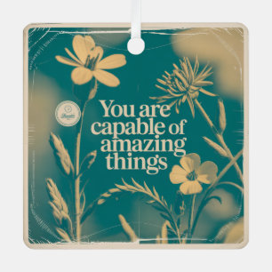 You Are Capable Of Amazing Things Metal Tree Decoration