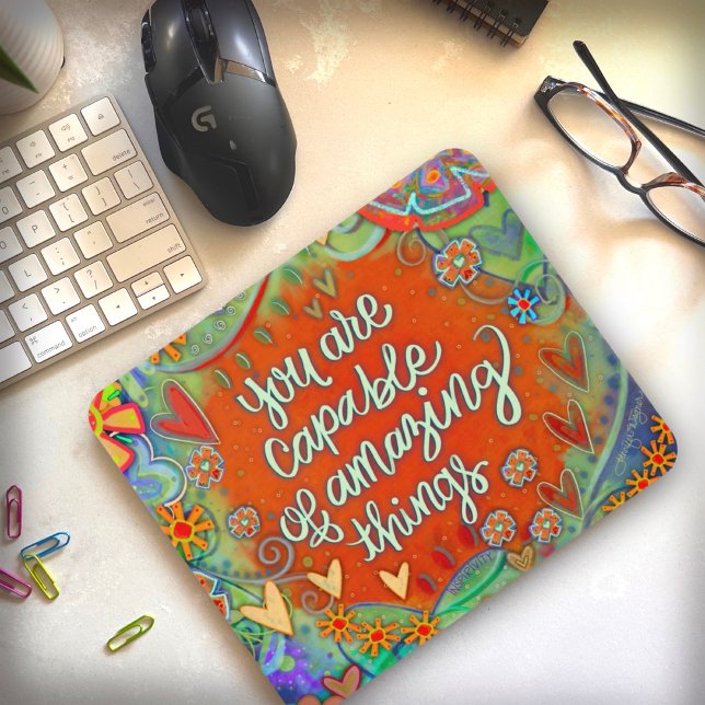 You are Capable Quote Inspirivity Mousepad (Creator Uploaded)