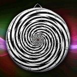 You Are Crazy Hypnosis Spiral Dartboard<br><div class="desc">Want a real challenge? Get ready to spice up your game room with this retro modern black and white spiral design dartboard! Perfect for fans of magic, hypnosis, and psychedelic optical illusions, this dartboard adds a touch of fun and flair to your man cave and game nights. The eye-catching spiral...</div>