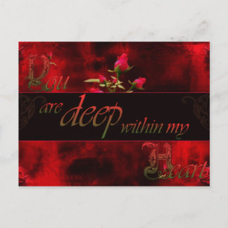You are deep within my Heart Postcard