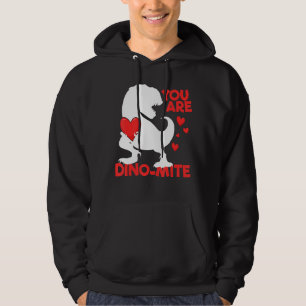 You Are Dino Mite Kids T Rex Dinosaur Valentines D Hoodie
