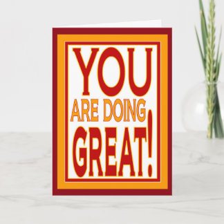 You Are Doing Great! - Encouragement Card