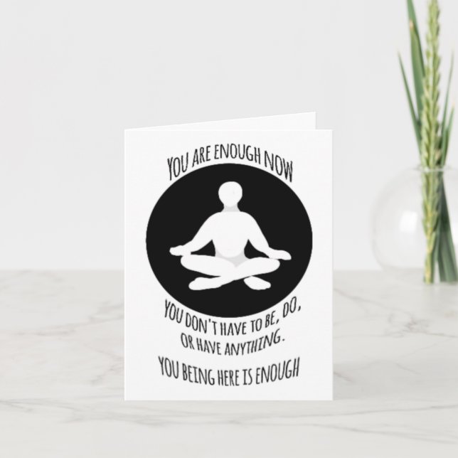 You Are Enough #9 Sticker  Card (Front)
