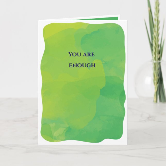 You Are Enough Card (Front)