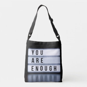 You are enough crossbody bag