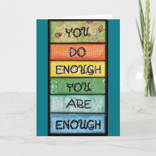 You are Enough - Inspiration for Perfectionists Card (Front)