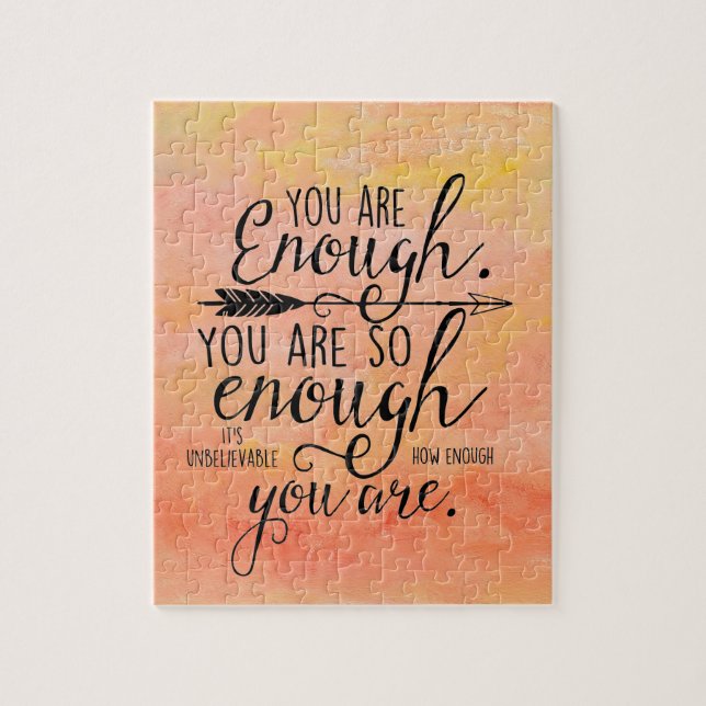 You Are Enough Jigsaw Puzzle (Vertical)