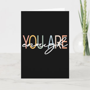 You Are Enough Mental Health Awareness Illness Anx Card