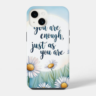 You Are Enough – Mindful Healing Quote Mug iPhone 14 Case