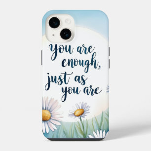 You Are Enough – Mindful Healing Quote Mug iPhone 14 Case