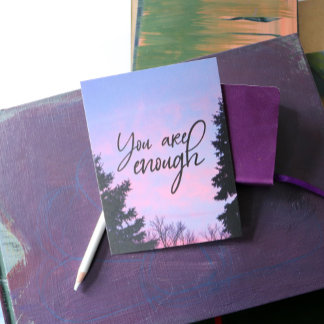 You are enough  postcard