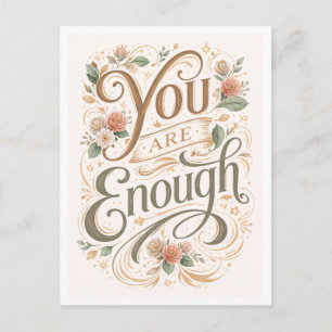 "You Are Enough" Postcard