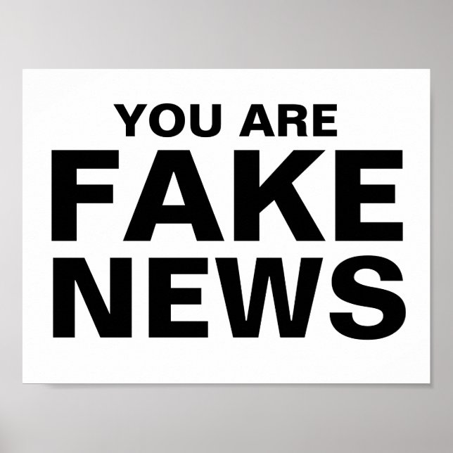 You Are Fake News Poster (Front)