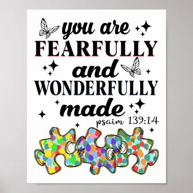 You Are Fearfully And Wonderfully Made  Poster (Front)