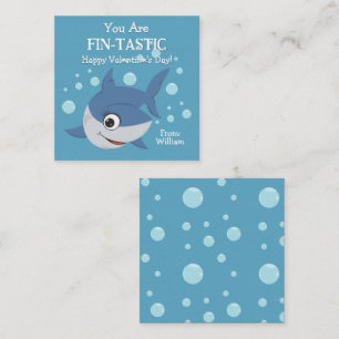 You Are Fin-Tastic Classroom Valentine's Day Card