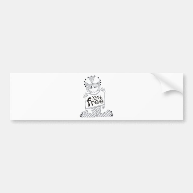 You Are Free Bumper Sticker (Front)