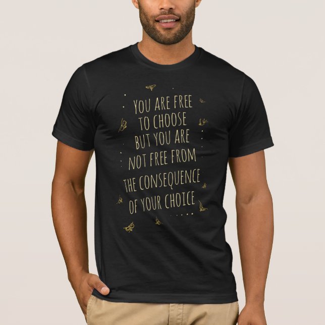 You are free to choose Open Minded Brain Tee (Front)
