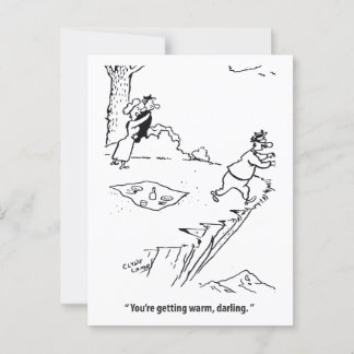 You Are Getting Warm Darling, Love Triangle, Funny Postcard