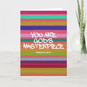 You Are God’s Masterpiece Ephesians Quote Card