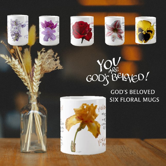 YOU ARE GOD'S BELOVED IRIS ORANGE LOVED MUG  (Creator Uploaded)