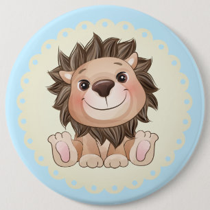 You are Grrreat Cute Lion Baby Boy  6 Cm Round Badge