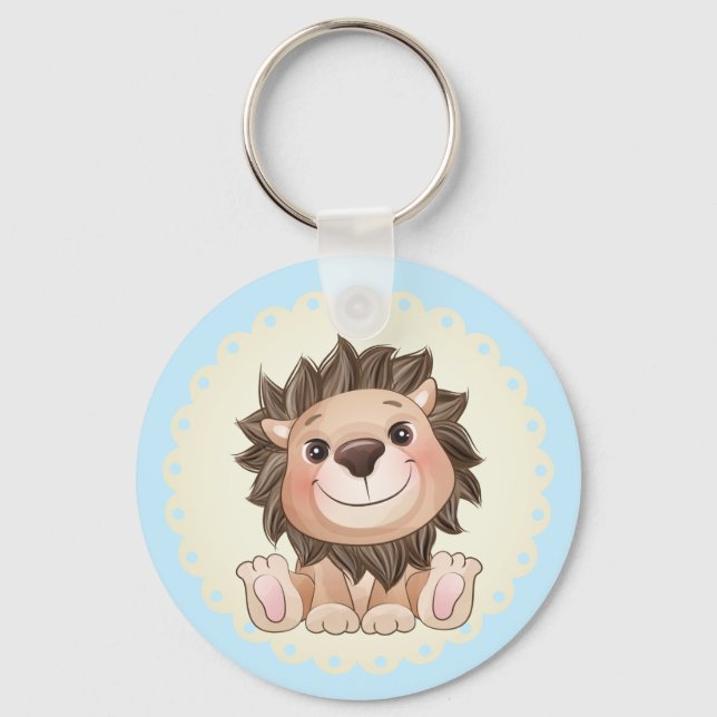 You are Grrreat Cute Lion Baby Boy   Key Ring (Front)