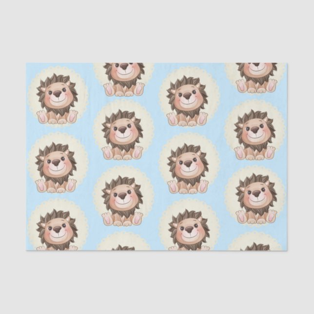 You are Grrreat Cute Lion Baby Boy     Tissue Paper (Front)