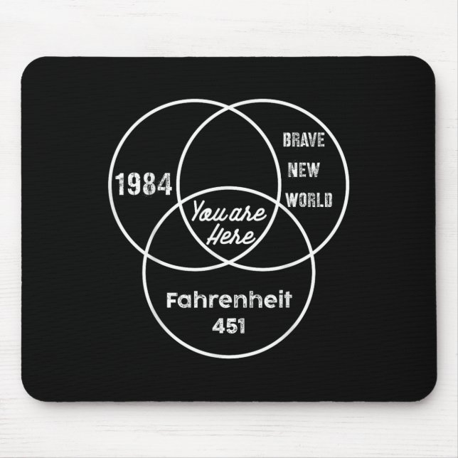 You Are Here 1984 Brave New World  Mouse Pad (Front)